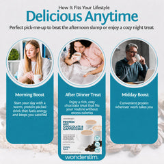 Wonderslim Chocolate with Marshmallows packet conveying dessert-style treat