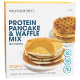 WonderSlim front packaging showing box and serving suggestion, convenient single-serve benefit