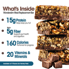 WonderSlim single wrapped bar highlighting portability and convenience
