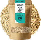 WOODCHA front packaging showing organic pearl barley and product benefits