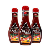 WOORI CHAM SAUCE front packaging showing three bottles and brand clarity