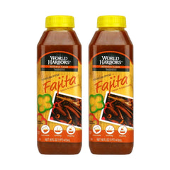 World Harbors front packaging showing two bottles and clear product branding benefits quick grilling
