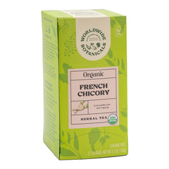 Worldwide Botanicals front packaging showing tea box and benefits