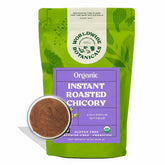 Worldwide Botanicals front packaging showing instant organic chicory benefits