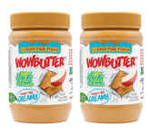 WOWBUTTER front packaging showing two 1.1 lb jars and brand name benefit
