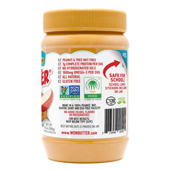 WOWBUTTER open jar with creamy spread texture for easy spreading