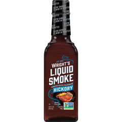Wright's Liquid Smoke front packaging showing brand and size, ensures shelf-ready convenience