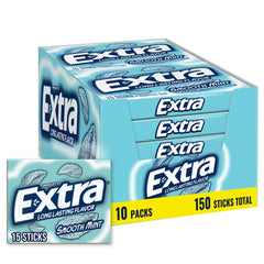 WRIGLEY'S EXTRA front box showing ten 15-stick packs for convenient supply