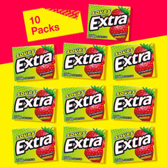 WRIGLEY'S EXTRA ten travel packs grouped to show bulk convenience