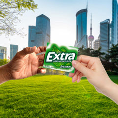 WRIGLEY'S EXTRA close-up of gum texture showing smooth, consistent surface