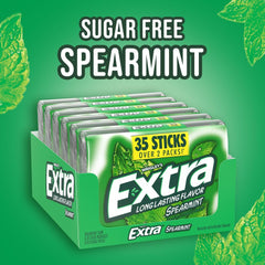 WRIGLEY'S EXTRA open pack displaying 35 sticks for grab-and-go convenience