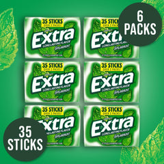 WRIGLEY'S EXTRA single stick close-up demonstrating slim pack portability