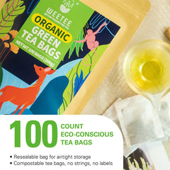 WT WEETEE brewed cup with golden color emphasizing smooth taste and antioxidant-rich appeal