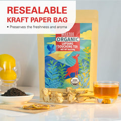 WT WEETEE tea leaves steeping in an infuser highlighting easy preparation