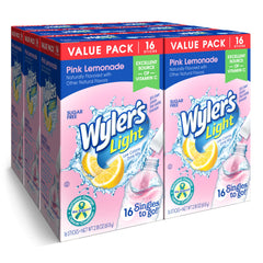 Wyler's Light front packaging showing case and boxes, convenient storage benefit
