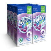 Wyler's Light front packaging showing grape packets and benefit convenience
