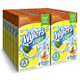 Wyler's Light front box view showing lemon iced tea packets and convenience
