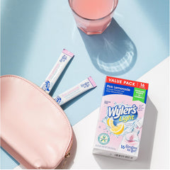 Wyler's Light in gym setting with water bottle, practical for workouts