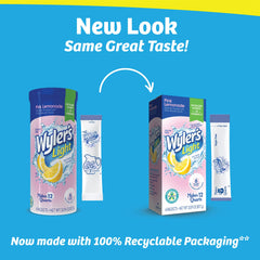 Wyler's Light single pitcher packet close-up showing convenient portioning benefit