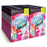 Wyler's Light front packaging showing Strawberry Punch and 96 packets, great pantry supply