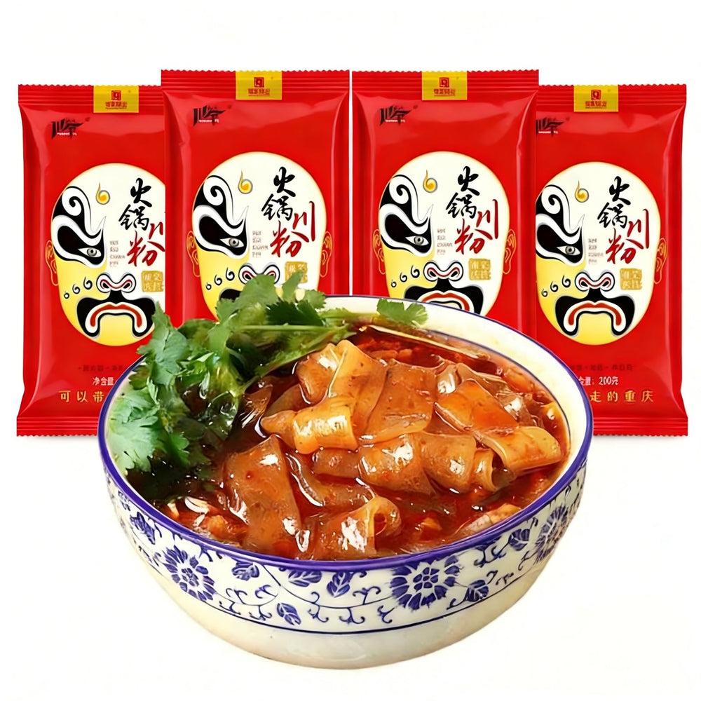 XIHUDE front packaging showing four vacuum-sealed noodle packs for convenience