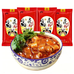 XIHUDE front packaging showing four vacuum-sealed noodle packs for convenience