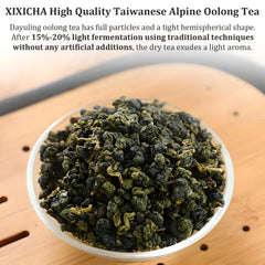 XIXICHA brewed cup with clear golden liquor and aromatic steam