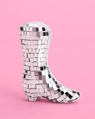 xo, Fetti closeup of mirrored tiles highlighting luxe sparkle