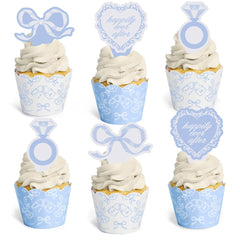 xo, Fetti front packaging showing 24-piece blue topper set for easy styling