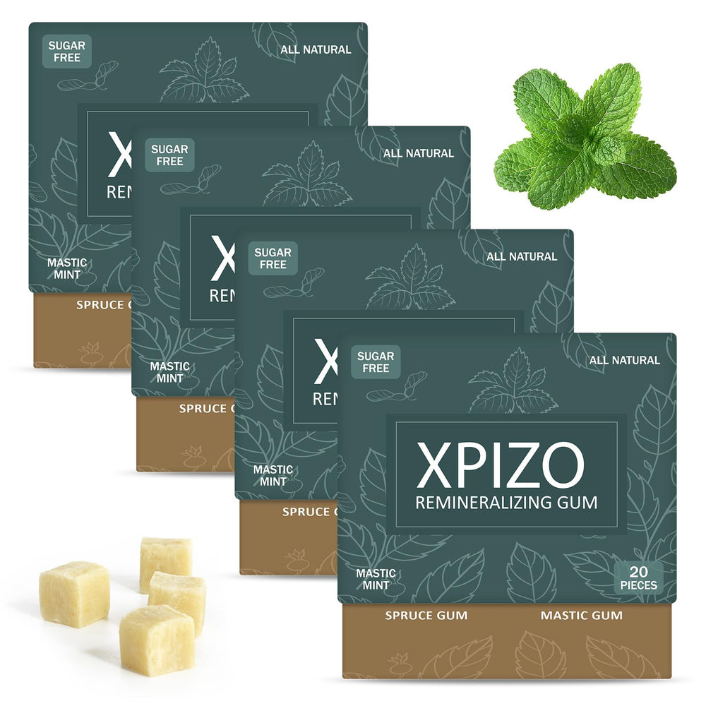 XPIZO front packaging showing mint sachet and branding, promotes freshness