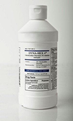 Xttrium Laboratories Dyna-Hex 4 bottle front view showing label and easy-pour cap for accurate dosing