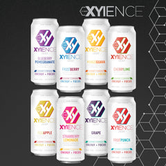 XYIENCE pouring mango guava into a glass, demonstrating clear color and refreshing pour