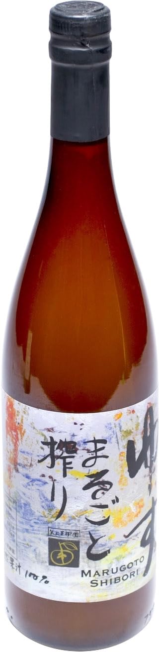 Yakami Orchards yuzu juice front bottle showing label and 750 ml size, highlighting premium quality