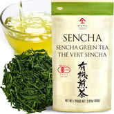YAMASAN KYOTO UJI front packaging showing organic sencha and benefits