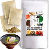 YAMASAN KYOTO UJI front packaging showing 30 dashi sachets and branding benefit convenience