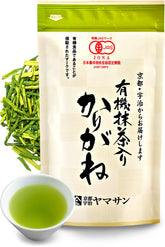 YAMASAN KYOTO UJI front packaging showing organic label and 3.5oz size, clear provenance benefit