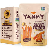 Yammy front packaging showing five individually wrapped pouches and brand