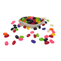YANKEETRADERS bowl and Easter basket display with jelly beans adding vibrant decoration