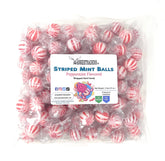 YANKEETRADERS front packaging of two-pound bag showing peppermint balls and branding for easy gifting