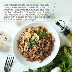 Yarmarka cooked kasha served in a bowl demonstrating fluffy, separate grains for meals