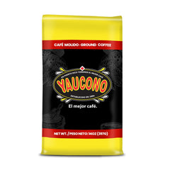 Yaucono front packaging 14 oz showing product and brand benefit of recognizable Puerto Rican flavor