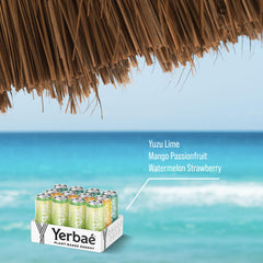 YERBAÉ can close-up highlighting label details and zero sugar claim