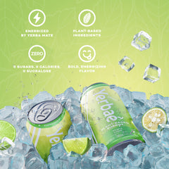 YERBAÉ close-up of sparkling bubbles highlighting refreshing carbonation