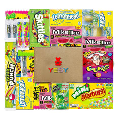 YESY front packaging box showing 30-count sour variety, great for gifting