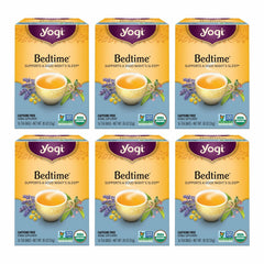 Yogi front packaging showing organic bedtime tea for easy identification and storage