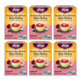 Yogi box front packaging showing rose hibiscus blend and organic badge, appealing appearance