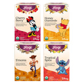 Yogi variety pack front packaging showing all four flavors and cheerful design