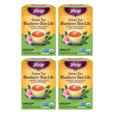 Yogi front box showing four 16-bag packs and organic label for pantry-ready convenience