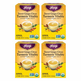 Yogi front packaging showing 16 tea bags and product name for convenience