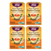 Yogi front packaging showing Sweet Tangerine Positive Energy benefits